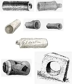 Rohrstücke der römischen Wasserleitung