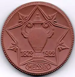 Vorderseite der Teichert-Jubiläumsmedaille von 1922