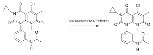 Schritt 6 der Synthese von Trametinib