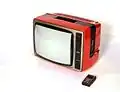 Tragbarer Farbfernseher mit Fernbedienung, Super Color 1832 IT (1978)[36]