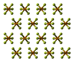 Kristallstruktur von TeF6