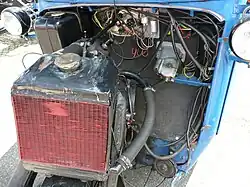 Tempo A400 Dreirad, Motorraum