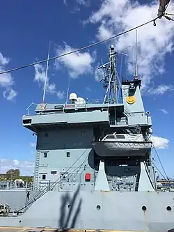 Smiley an den Aufbauten des Tenders Mosel