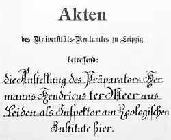 Leipziger Anstellungsakte