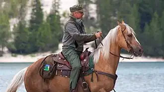 Terence Hill bei den Dreharbeiten