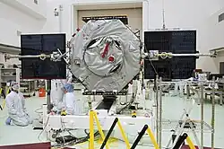 Test der Solarpaneele an der Van Allen Probe A