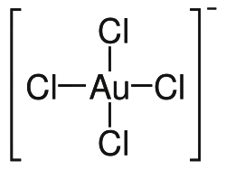 Struktur des Tetrachloroaurat-Ions