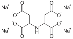 Struktur von Tetranatriumiminodisuccinat