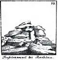 „Teufelskanzel von Rachlau“, Zeichnung von Karl Benjamin Preusker 1841