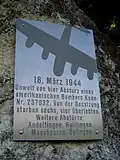 Inschrift auf dem Gedenkstein