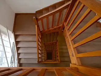 Treppenhaus mit Treppenauge