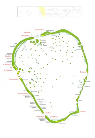 Karte des Distrikts Thaa