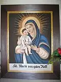 Marienbild im Innern der Kapelle Maria vom Guten Rat