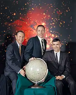 Apollo 13 – v. l. n. r. Jim Lovell, Jack Swigert, Fred Haise