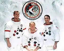 Apollo 15 – v.&nbsp;l.&nbsp;n.&nbsp;r. David Scott, Alfred Worden, James Irwin