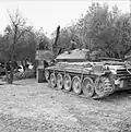 Abschleppen eines Cruiser Tank Mk VI Crusader in Tunesien 1943