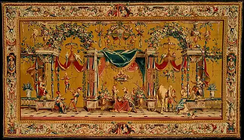 Tapisserie mit Groteskendekor von Jean Bérain d. Ä., Metropolitan Museum of Art, New York