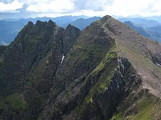 Die zentrale Gipfelkette des An Teallach