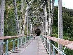 Fahrradbrücke über den Dajia-Fluss an der Grenze zum Bezirk Fengyuan (24.28120.745)