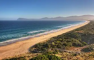 Die Bruny Island wurde im Überflug gefilmt