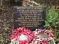 Gedenktafel der British Nuclear Tests Veterans Association