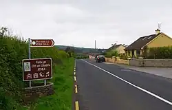 Ortseingangsschild von Athea