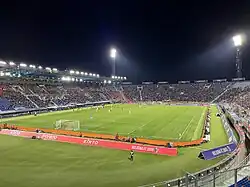 Das Stadio Renato Dall‘Ara während eines Serie A Spiels zwischen Bologna und Sampdoria Genua
