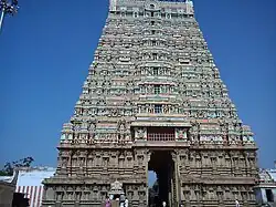Gopuram des Kasi-Viswanathar-Tempels von Tenkasi