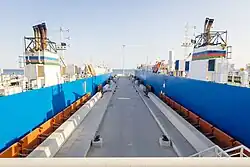 Der neue Hafen in Baku bei Alat