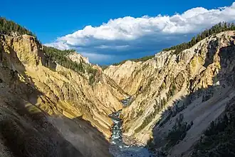 Der Fluss im Grand Canyon of the Yellowstone