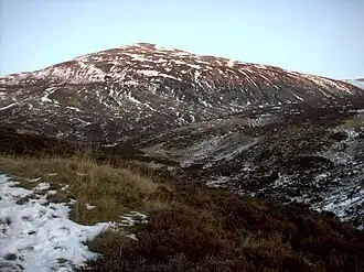 Blick auf den Càrn an Tuirc von Westen