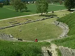 Überreste des römischen Theaters in Avenches