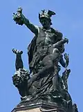 Perseusgruppe an der Südseite zur Kantstraße