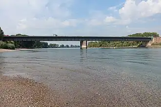 Mittelteil (Strombrücke) vom Westufer aus