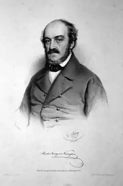 Karajan (Lithographie von A. Dauthage)