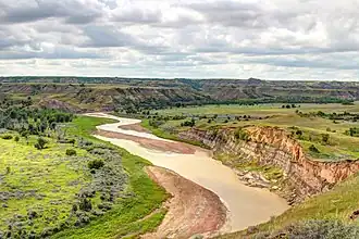 Little Missouri im Theodore-Roosevelt-Nationalpark