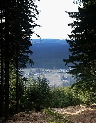 Blick vom Thierberg auf Friedrichsgrün