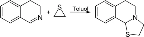 Addition von Thiiran an 3,4-Dihydroisochinolin
