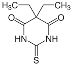 Struktur von Thiobarbital