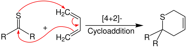 Diels-Alder-Reaktion von Thioketonen mit konjugierten Dienen