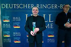 Thomas Zander 2024 bei der Aufnahme in die Hall of Fame des Deutschen Ringer-Bundes. Foto: Kadir Caliskan
