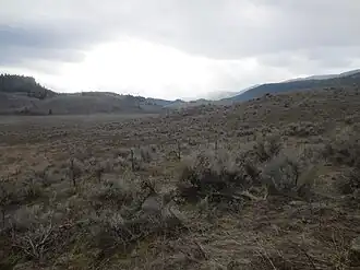 Das Thompson-Plateau südlich von Penticon