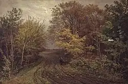 Weg im Wald von Borrevejle. Oktobertag (1878) – Statens Museum for Kunst
