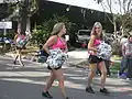Mikro-Röcke als Teil einer Cheerleader-Uniform, New Orleans, 2008