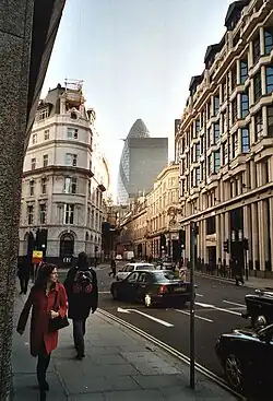 Blick Richtung Osten zum Gherkin