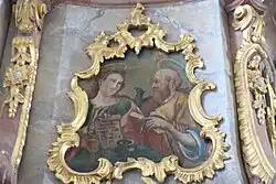 Evangelisten Johannes und Matthäus am Kanzelkorb