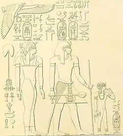 Neferu-biti (Schwester der Hatschepsut) als Kind mit Jugendlocke