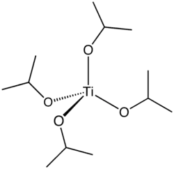 Strukturformel von Tetraisopropylorthotitanat
