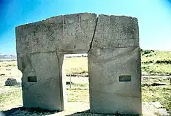 Vorkolumbianische Ruinen von Tiahuanaco