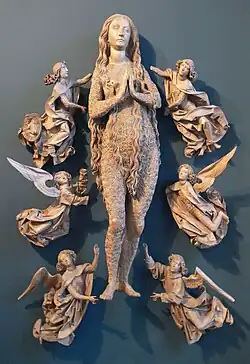 Entrückung der Hl. Magdalena vom Münnerstädter Hochaltar, 1490/92, Bayerisches Nationalmuseum